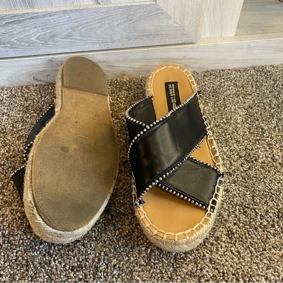 Lord & Taylor Design Lab Indie Studded Espadrilles Sandals 6 - Picture 8 of 11